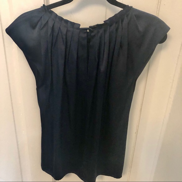 Club Monaco silk pleated blouse